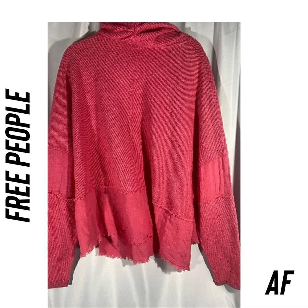 FREE PEOPLE ZOE PULLOVER PINK NEW SMALL